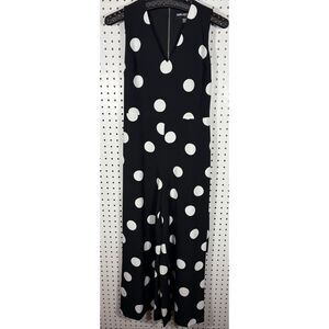 Karl Lagerfeld tie around waist polka dot jumpsuit size 2